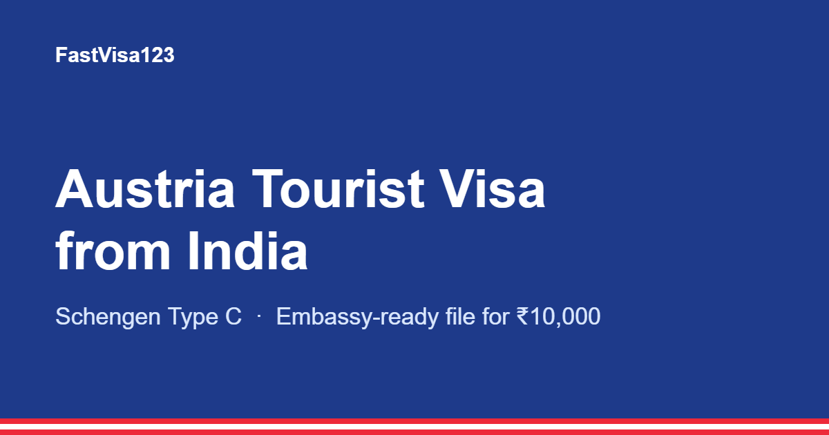 Austria tourist visa from India