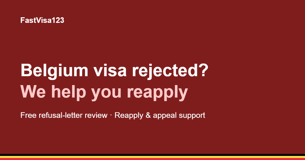Belgium Schengen visa rejected