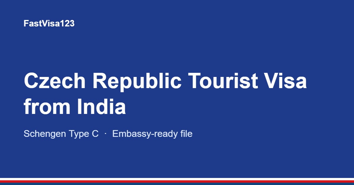 Czech Republic tourist visa from India