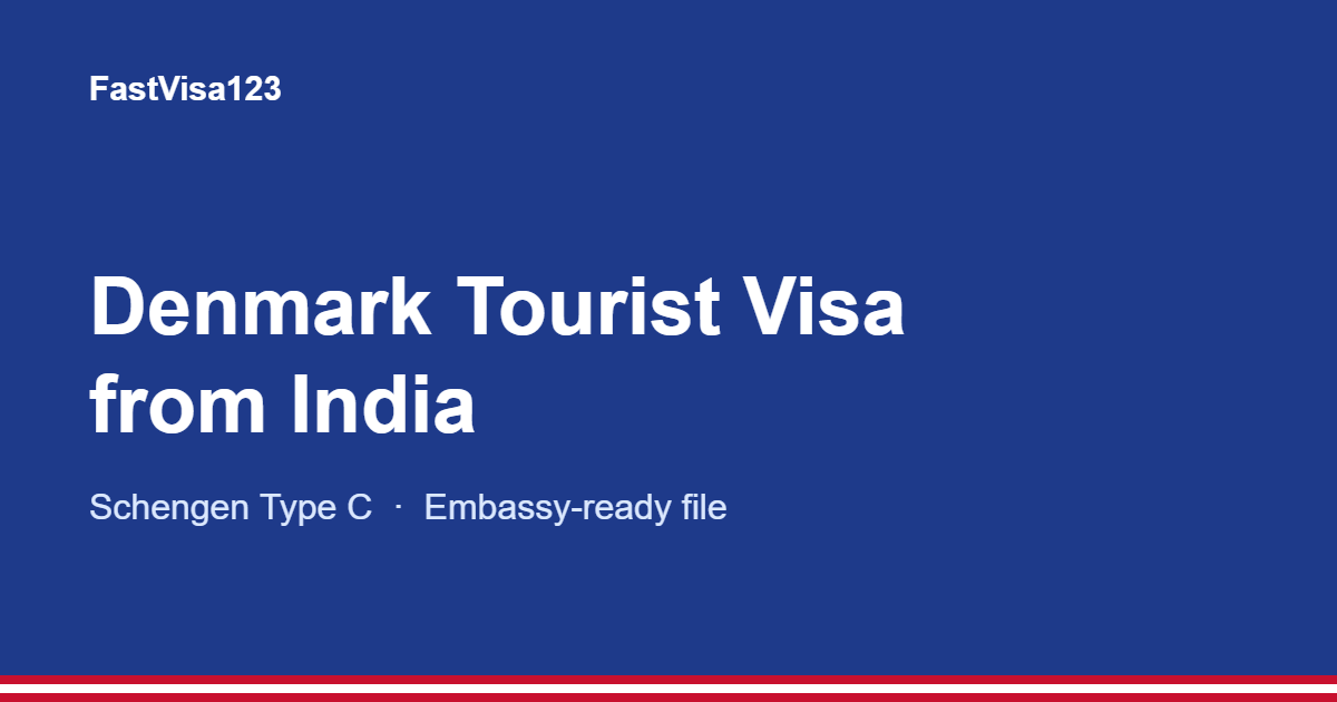 Denmark tourist visa from India