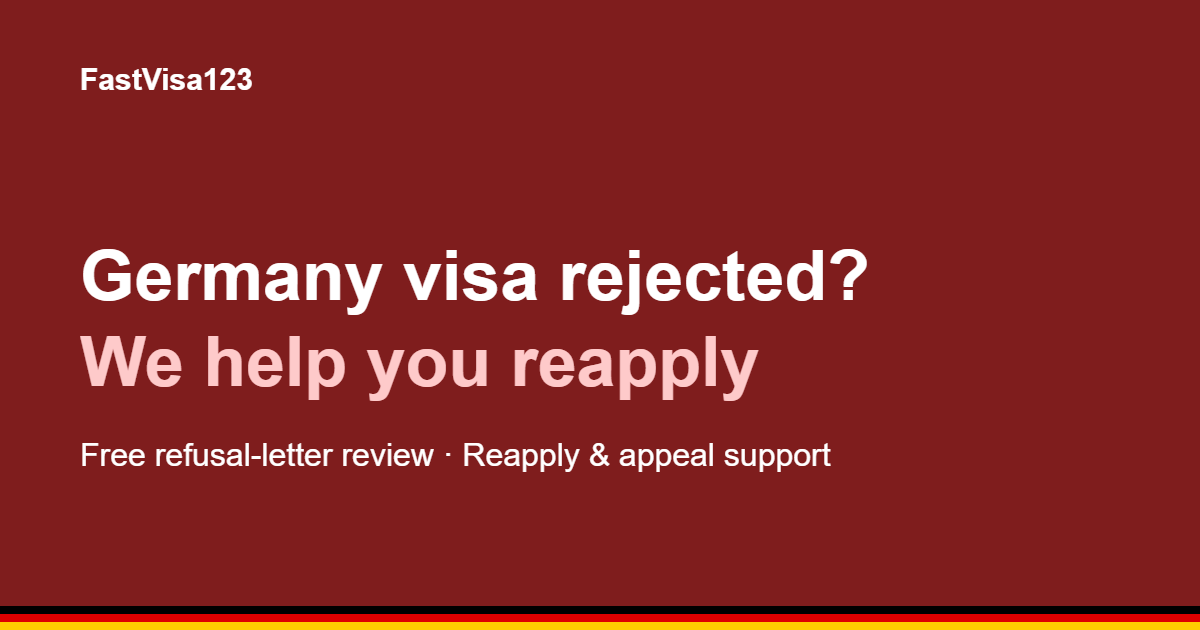 Germany Schengen visa rejection appeal from India