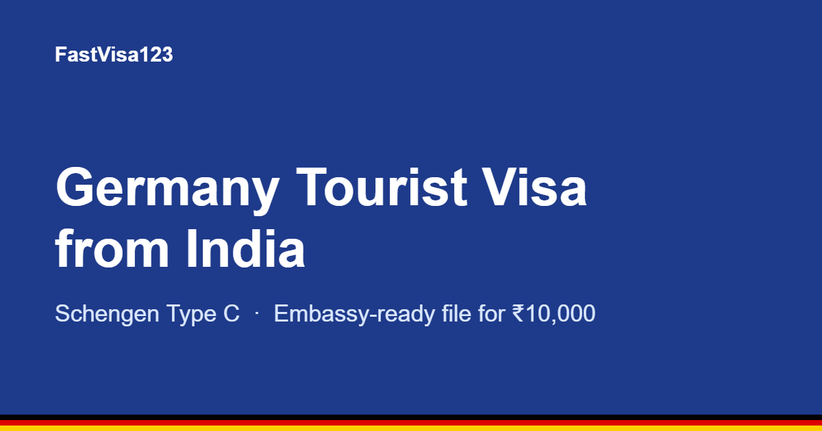 Germany tourist visa from India