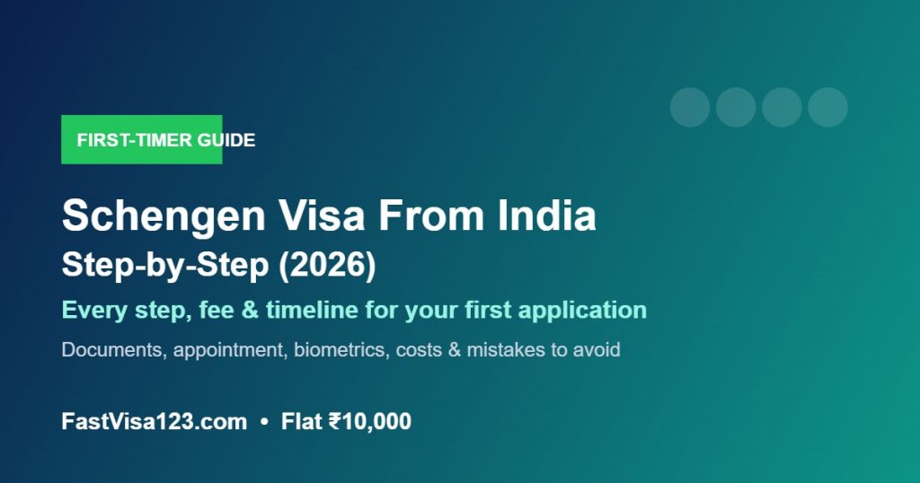 How to apply for a Schengen visa from India step by step 2026 first-time guide