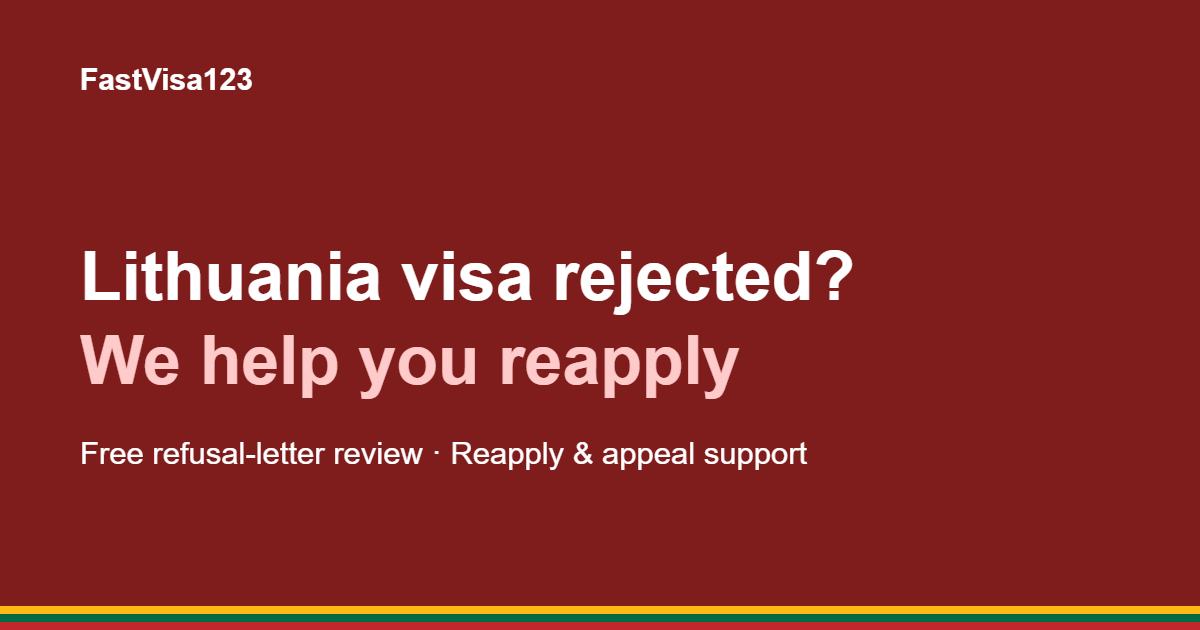 Lithuania Schengen visa rejected