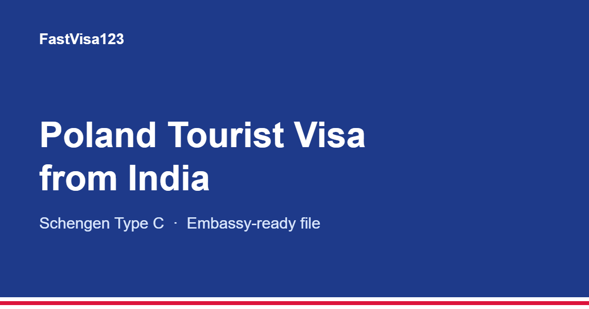 Poland tourist visa from India