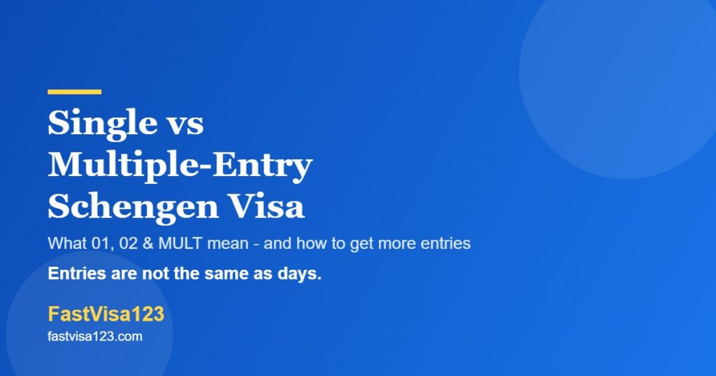 Single vs multiple-entry Schengen visa - what the entries number means and how to get more, India 2026 by FastVisa123
