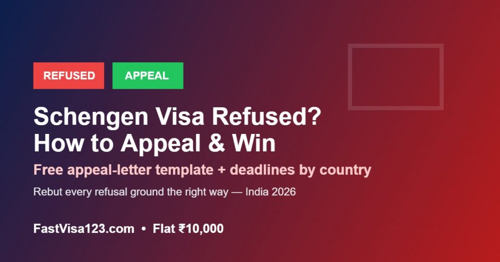 How to appeal a Schengen visa refusal from India 2026 with free appeal letter template