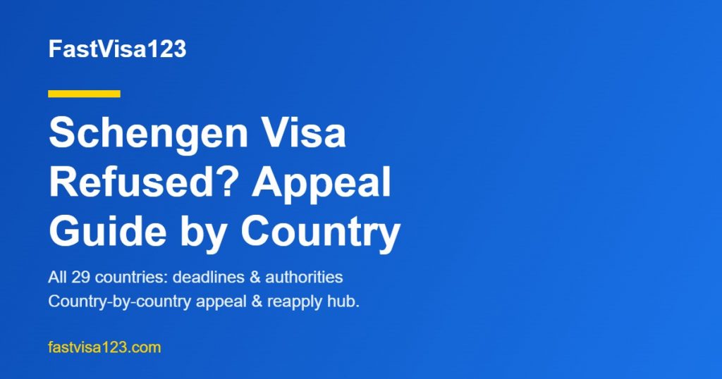 Schengen visa refused country-by-country appeal guide for all 29 states for Indians 2026 by FastVisa123