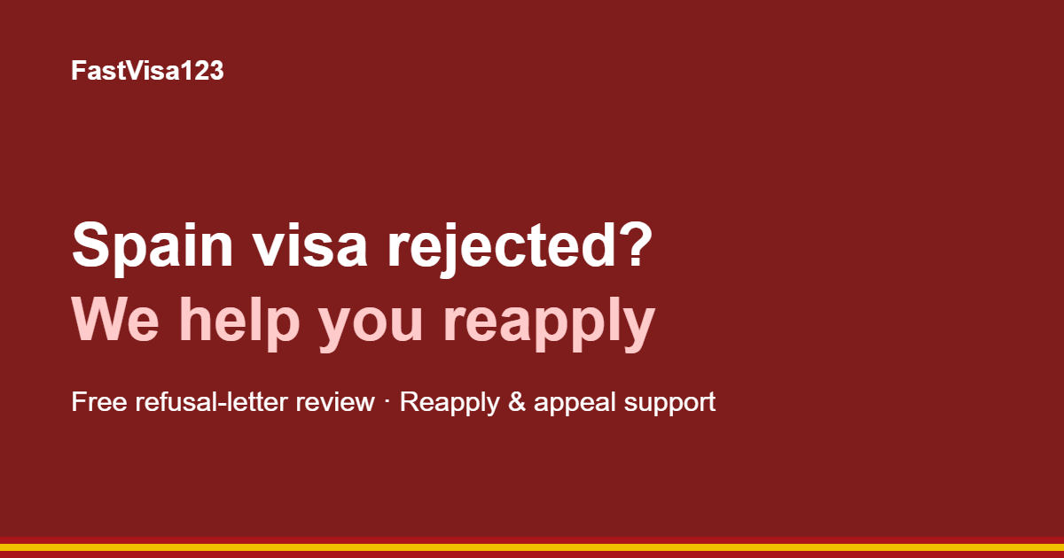 Spain Schengen visa rejected